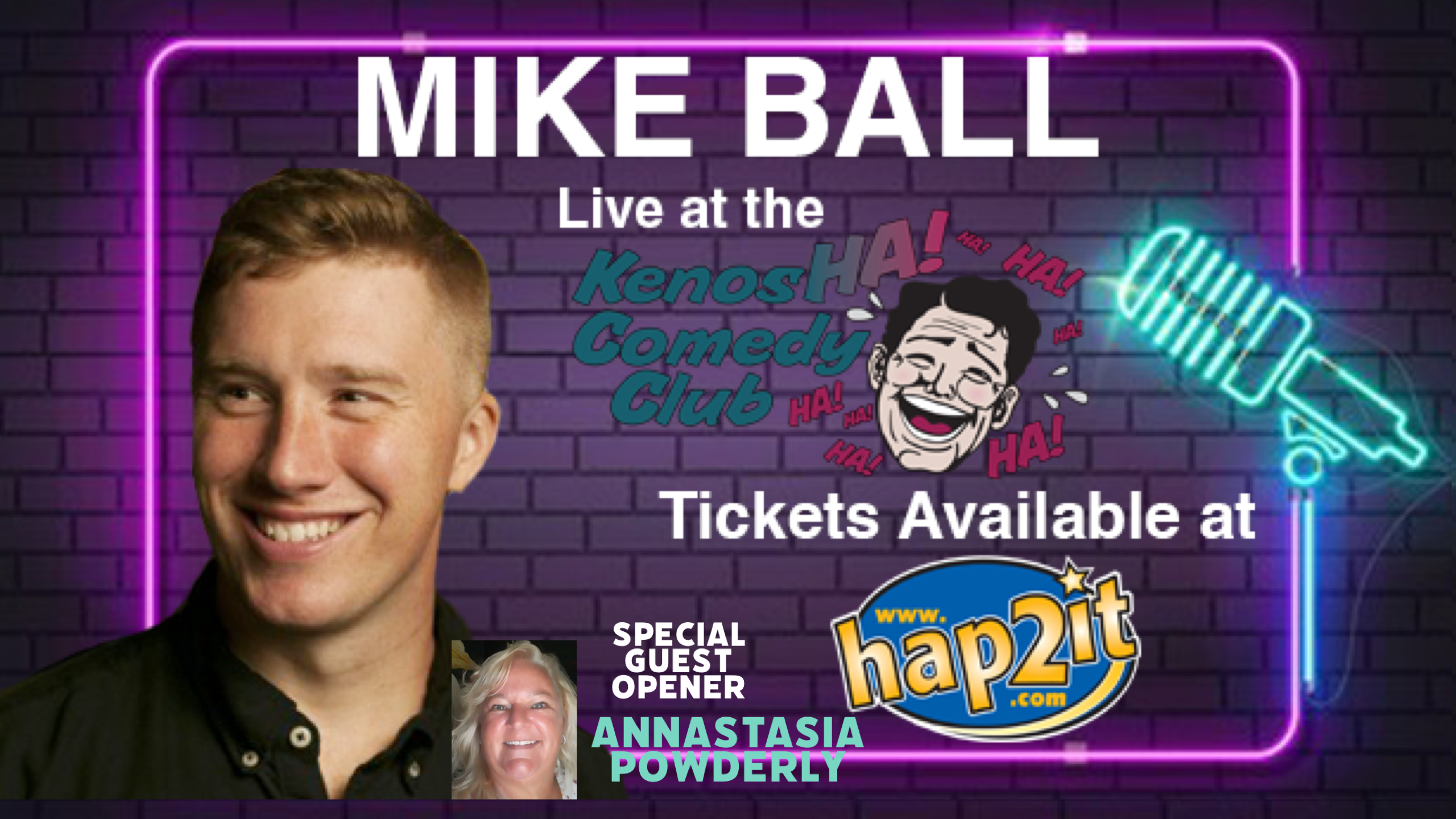 Mike Ball performing at Kenosha Comedy Club.