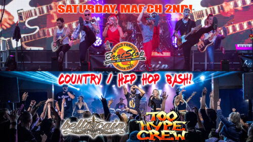 Country Hip Hop Bash Bella Cain and Too Hype Crew: March 2 at 8PM