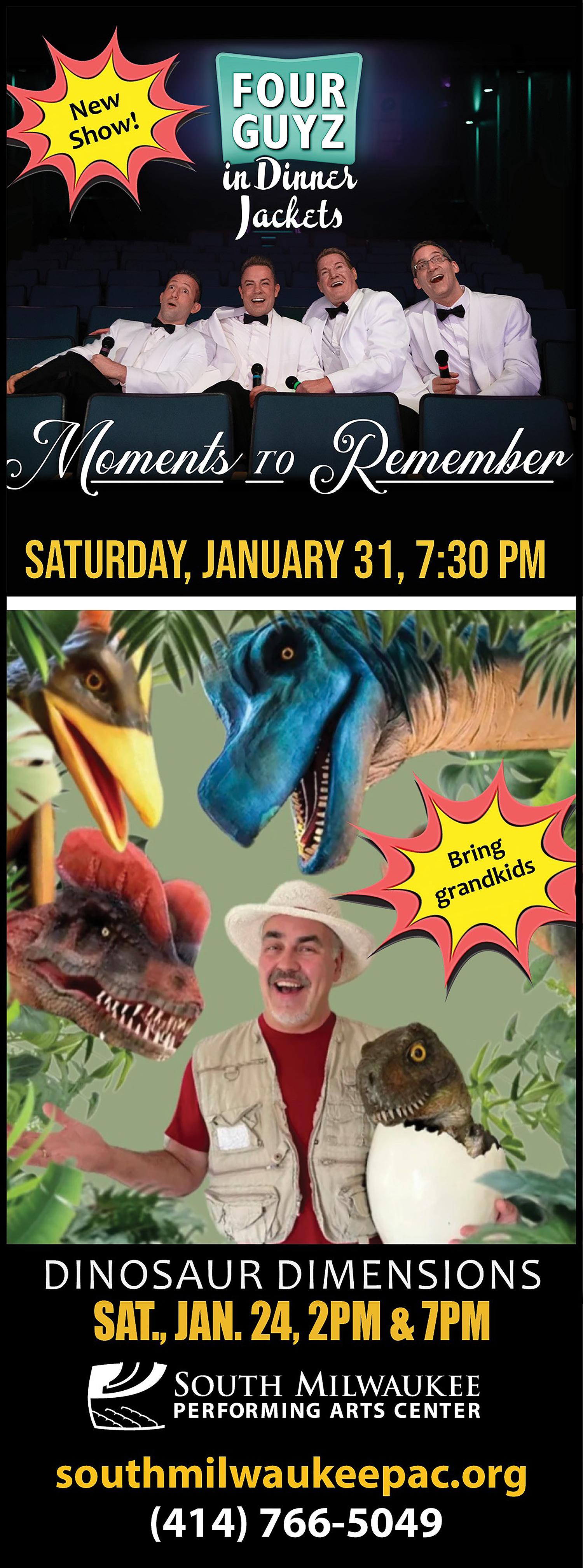 South Milwauke Performing Arts December 25th Ad
