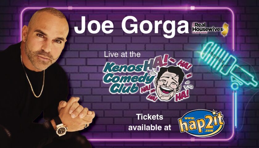 Joe Gorga performing at Kenos Comedy Club.